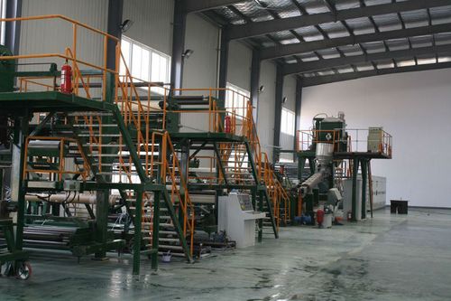 金纬pvc宽幅地板革,pvc,pe防水卷材生产线,上海金纬机械制造有限公司